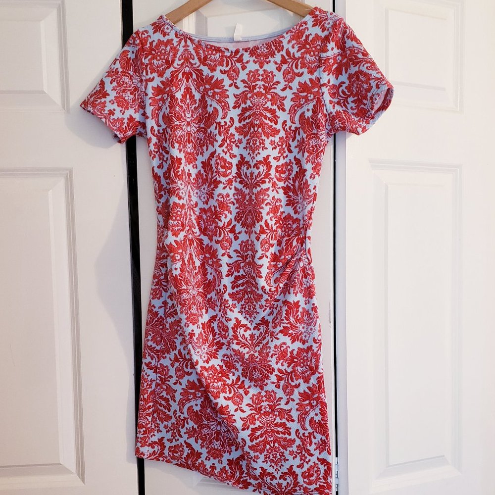PinkBlush Patterned Maternity Dress